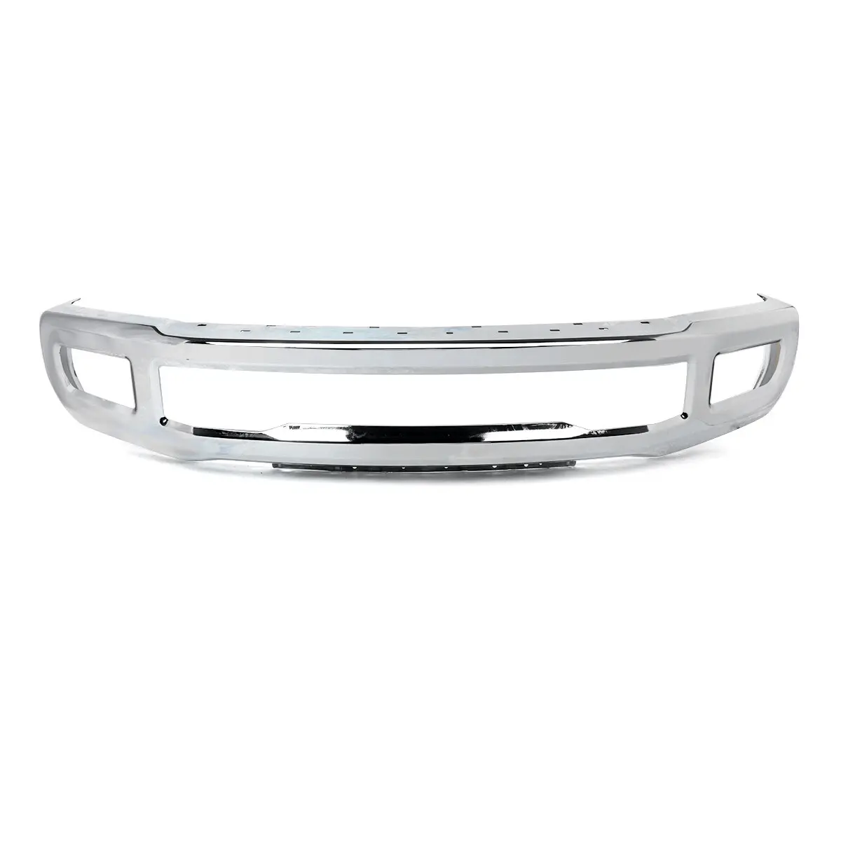 Chrome Front Bumper Face Bar W/ Fog Lamps Holes Fit For Ford F250 2017-2019 1