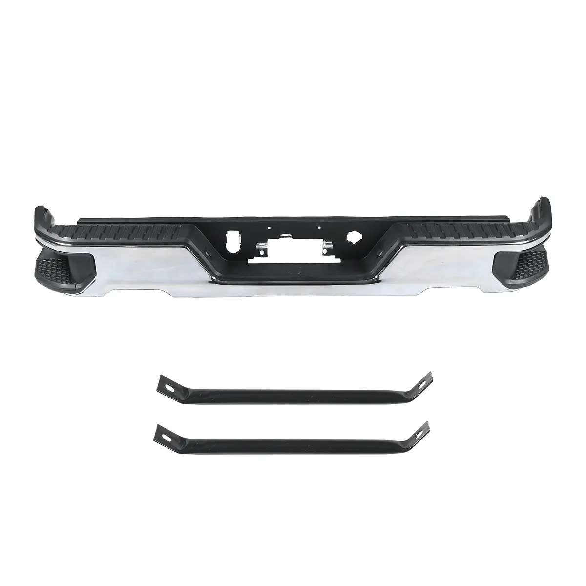 Chrome Rear Bumper Assembly Fit For Chevy Silverado Gmc Sierra 1500 2019-2023 1