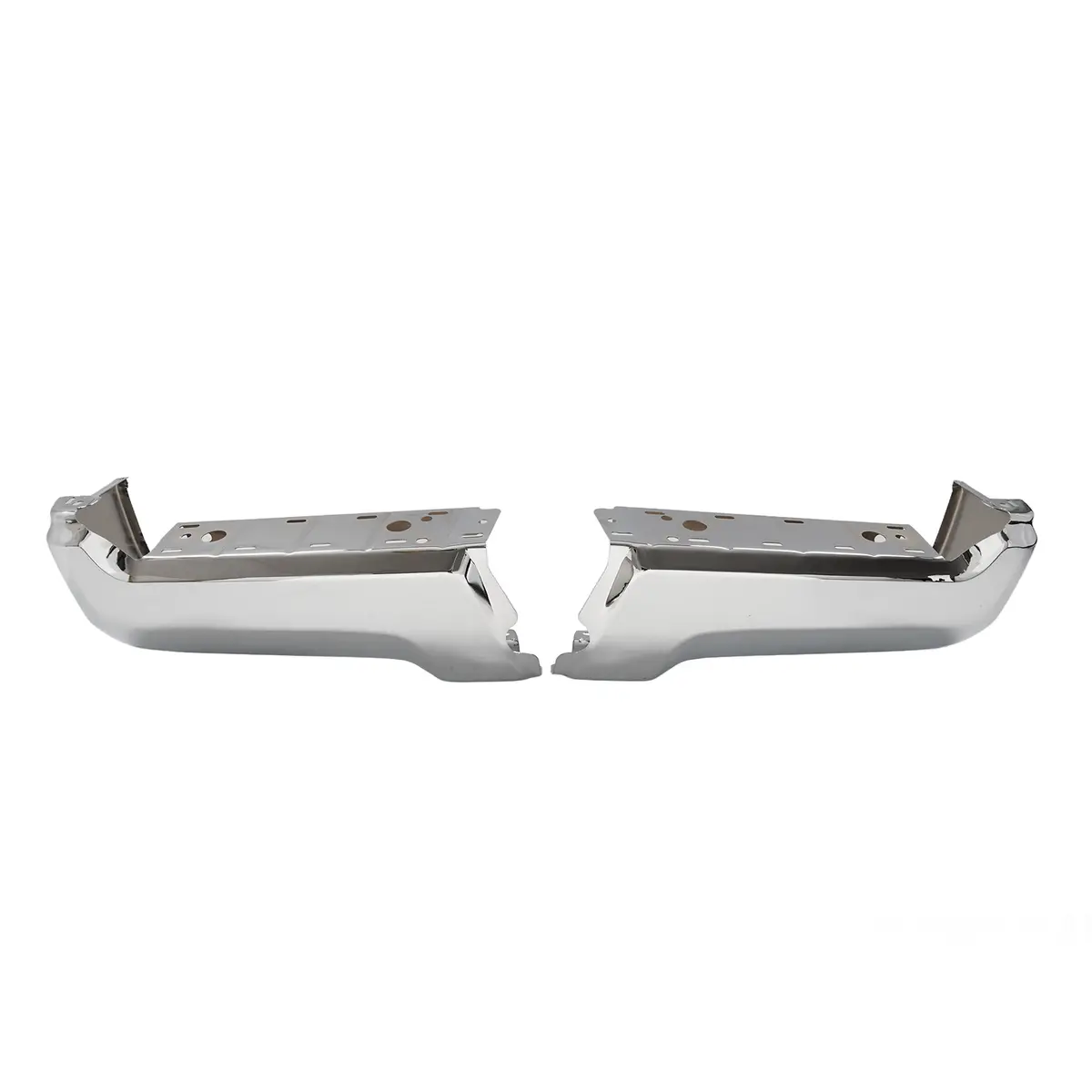 Chrome Rear Bumper Face Bar Fit For Ford F250 F350 2017-2022 W/O Sensor Holes 1