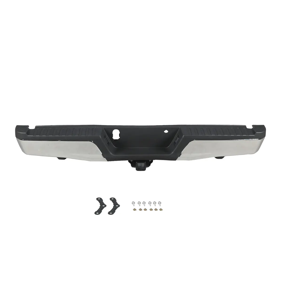Chrome Rear Step Bumper Assembly Fit For Ford F-150 2015-2020 W/ Max Tow 1