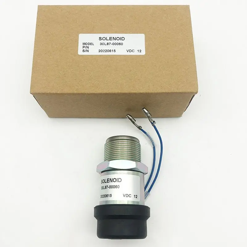 30A87-00060 30L87-00060 Stop Solenoid For Mitsubishi Engine K3b K3e K4d S3l S3l2y1 2