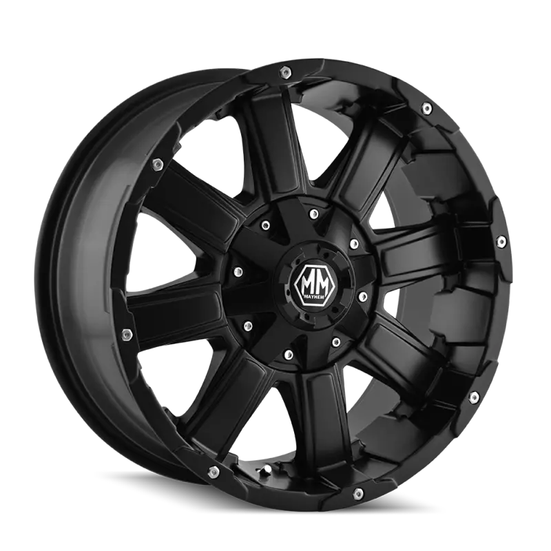 Mayhem Chaos 18X9 Matte Black Wheel – 6X135 Bolt Pattern, -12Mm Offset, 106Mm Hub Bore 1