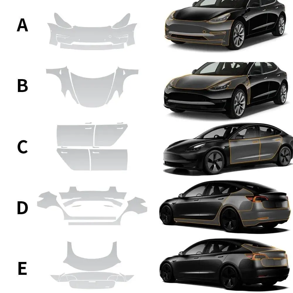 2017-2023 Model 3 Premium Transparent Full Cover Tpu Film – Ultimate Scratch Defense| Tlyard 1