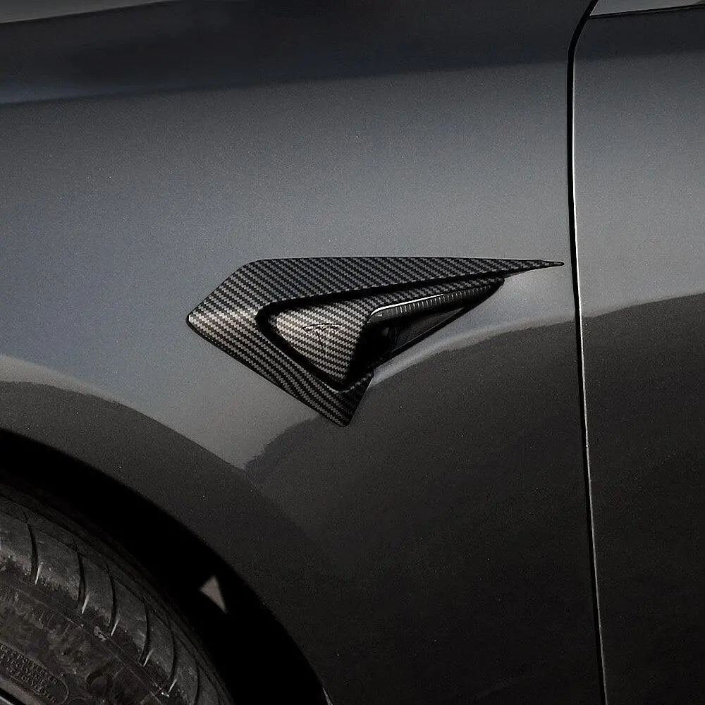 Carbon Fiber Coated Camera Frame Decoration For 2017-2023 Model 3 1