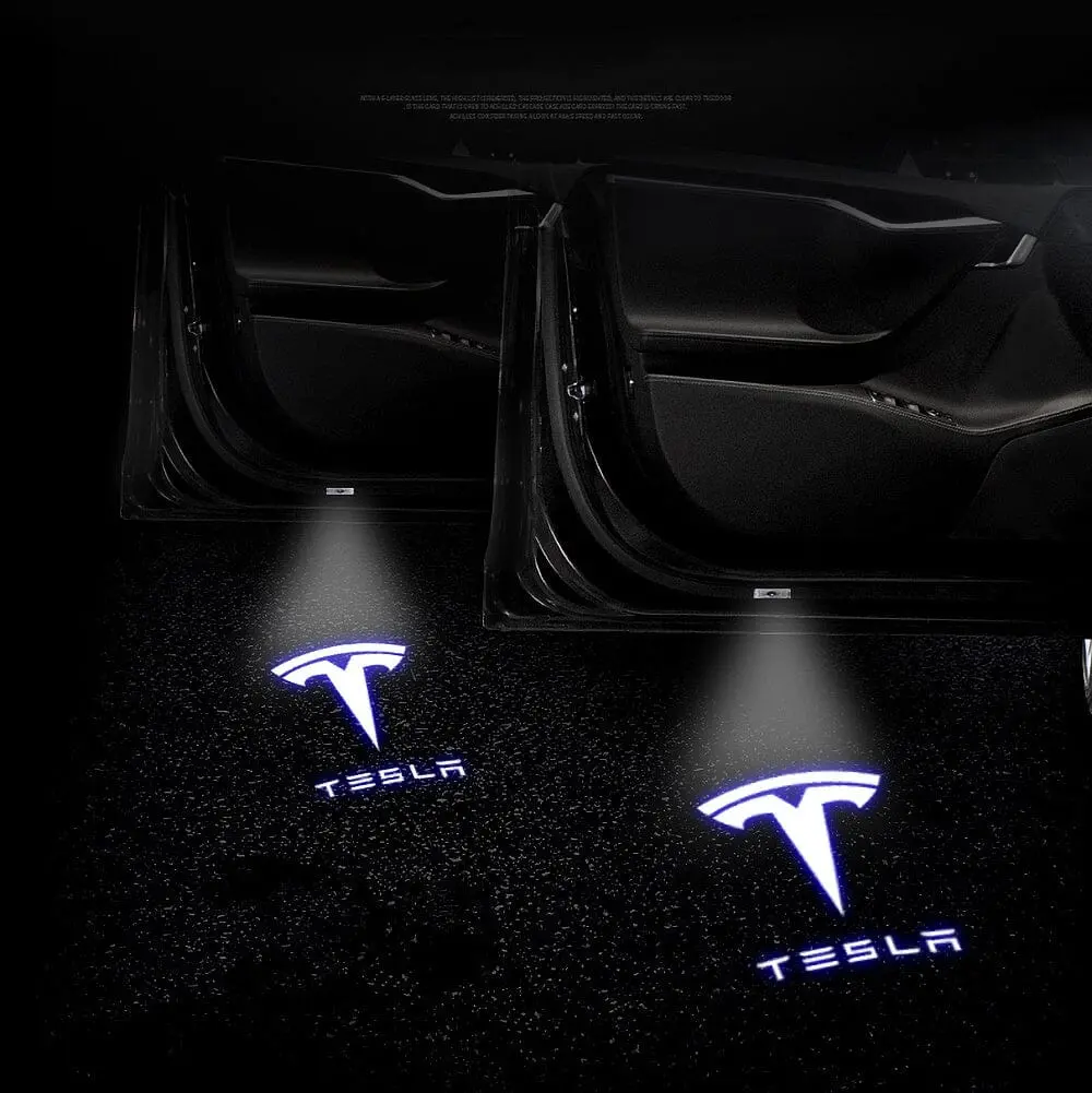 Led Tesla Logo Puddle Lights Car Door Lights For Model 3/ Y/ X/ S Model 3 Highland 1