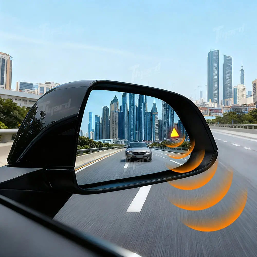 Model 3/ 3 Highland & Model Y/ Y Juniper Replacement Mirror Glass With Built-In Blind Spot Indicator 2Pcs Set | Tlyard 1
