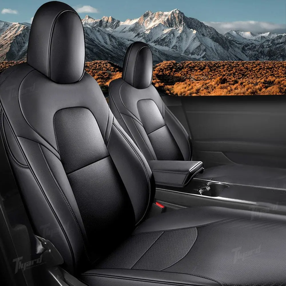 Nappa Leather Seat Covers Sets For Tesla Model 3 & Y 2017-2024 Model 3 Highland 1