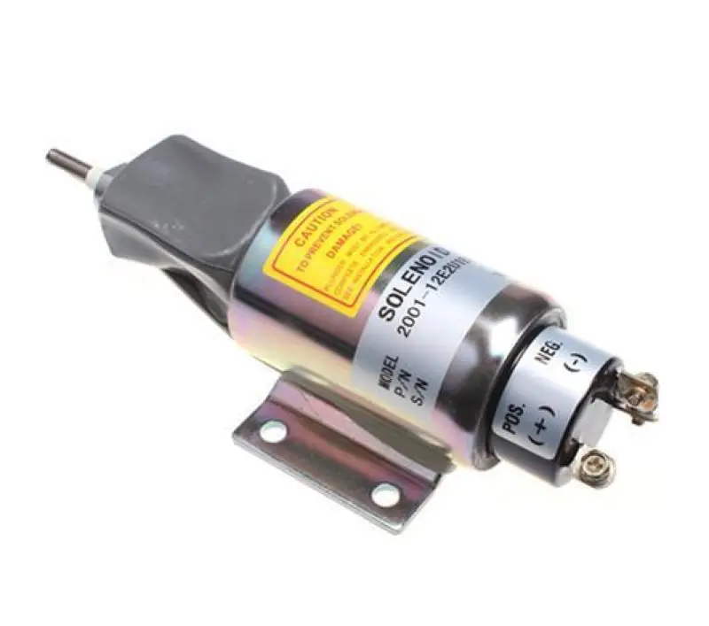 Diesel Stop Solenoid 2000-4505 2001-12E2u1b1s1a With 3 Terminals For Woodward 2000 Series 1