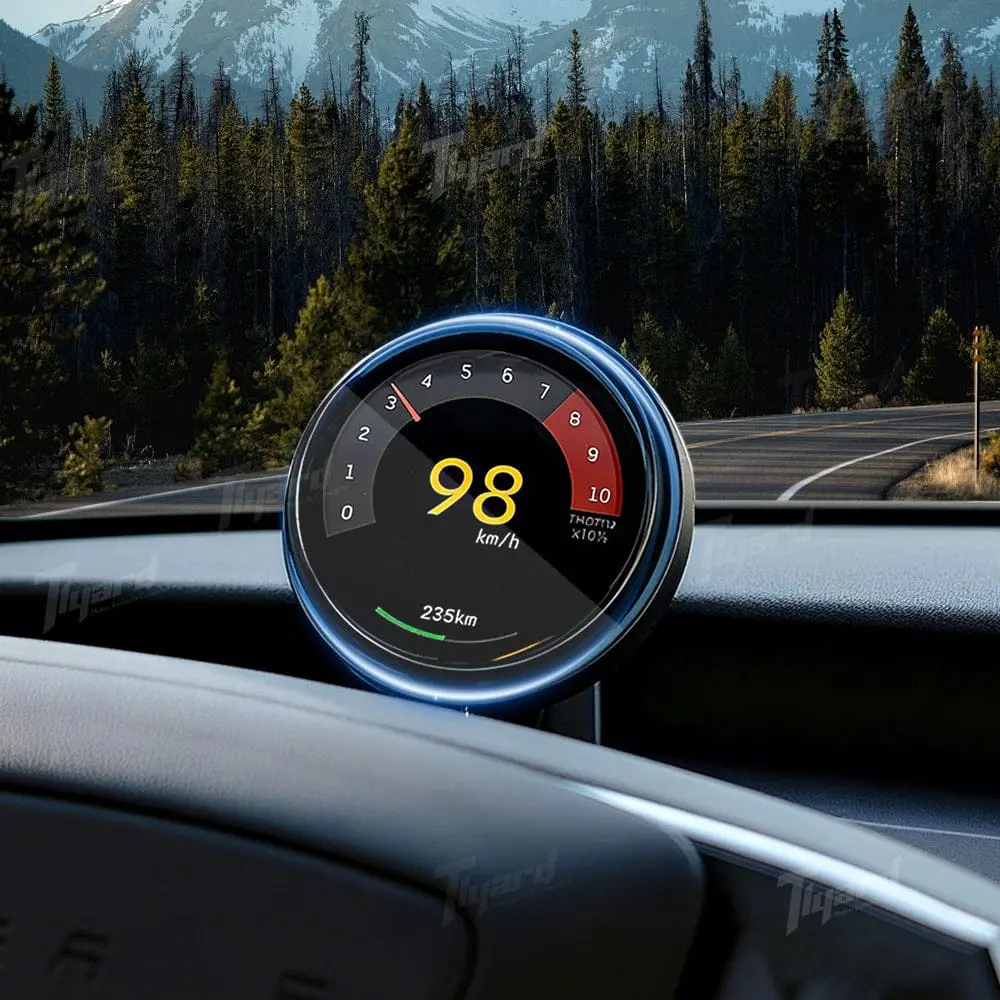 2026 Model Y Juniper Wireless Magnetic Speedometer - Oled Smart Dashboard Display For Model 3 & Y 1