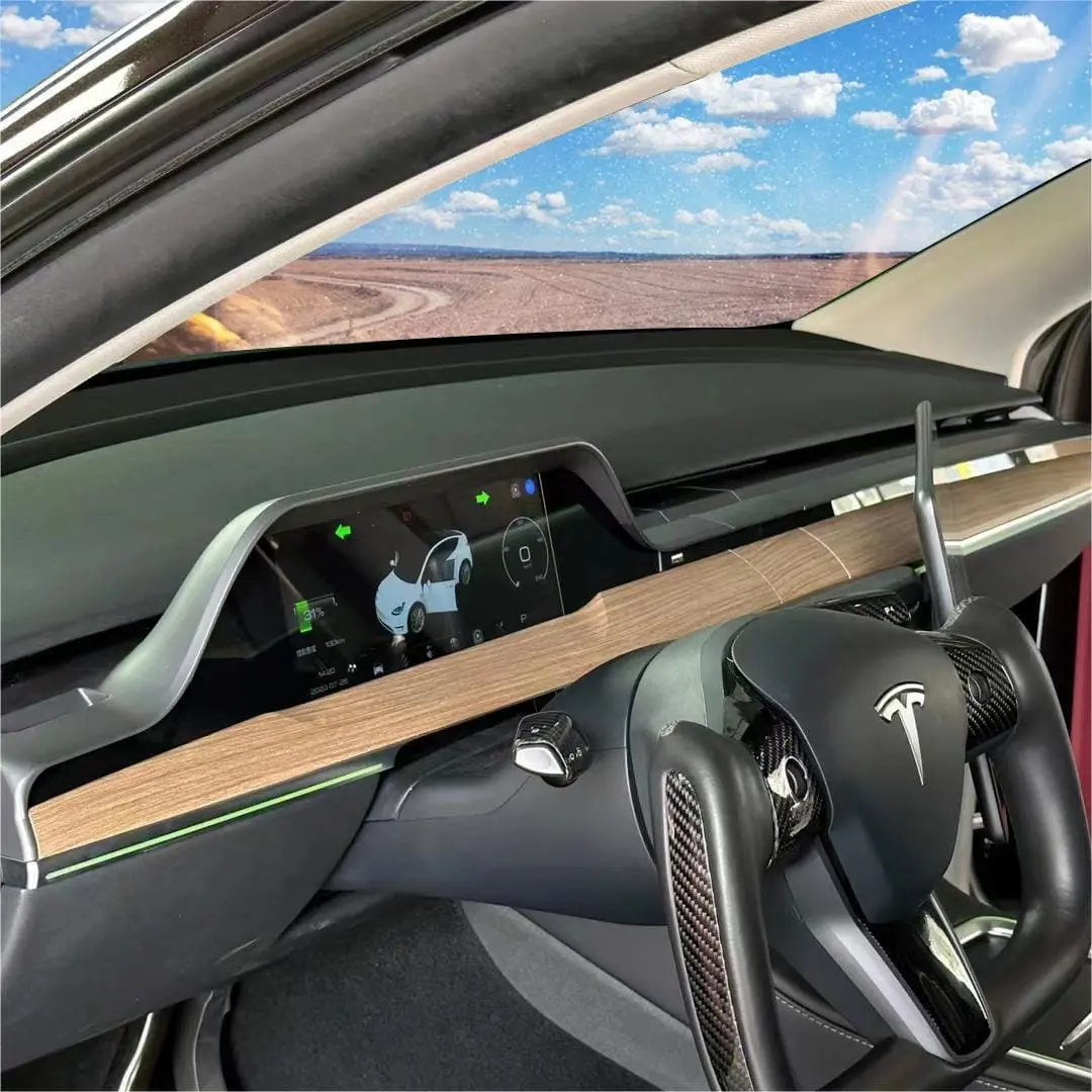 Integrated Dash Cover Display Dashboard For Model 3 & Y 1