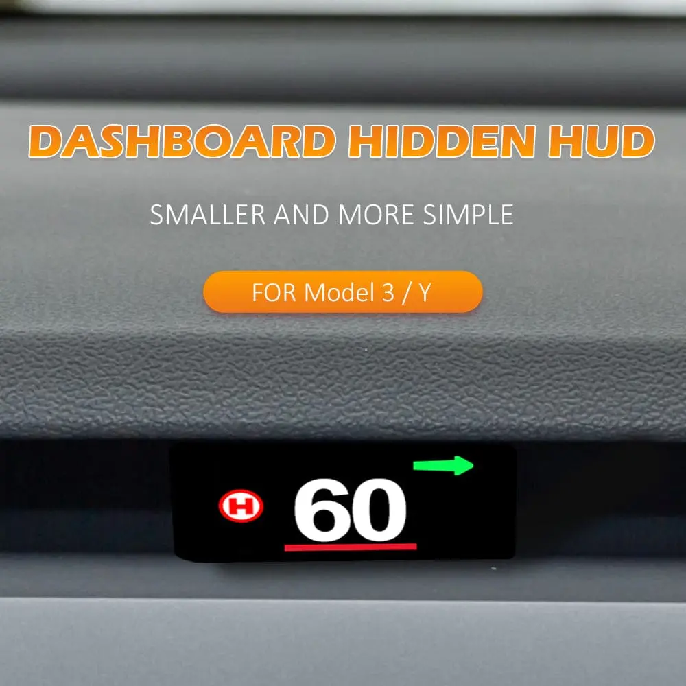New Small Dashboard Hidden Hud For Model 3 & Y 1