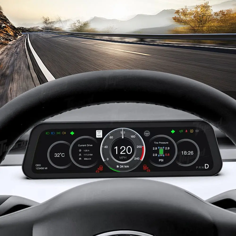 T9 Pro 9.6-Inch Gen 2 Carplay Head-Up Touch Display Instrument Cluster For Tesla Model 3/Y/Model 3 Highland/Model Y Juniper 5