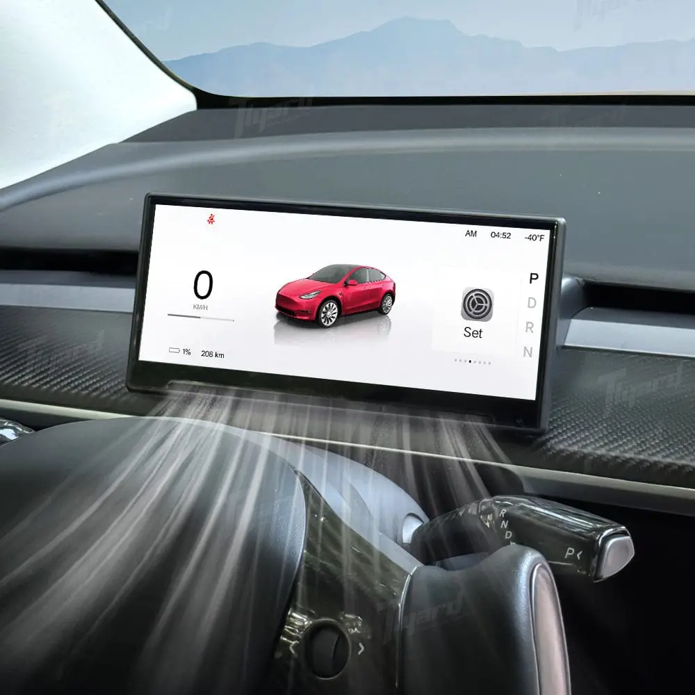 Tesla Model 3/Y/3 Highland/Y Juniper F9 Pro 8.9-Inch Touch Screen Carplay/Android Auto Smart Dashboard With Front Camera | Tlyard 1