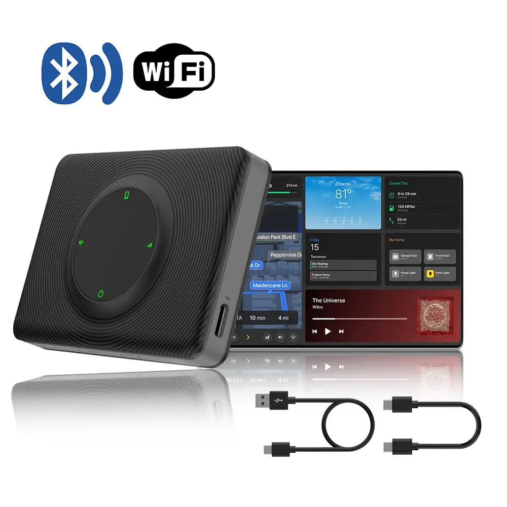 Tesla Wireless Carplay Android Auto Adapter Box 2.4G + 5G Wifi For Model 3 & Y & S & X 1