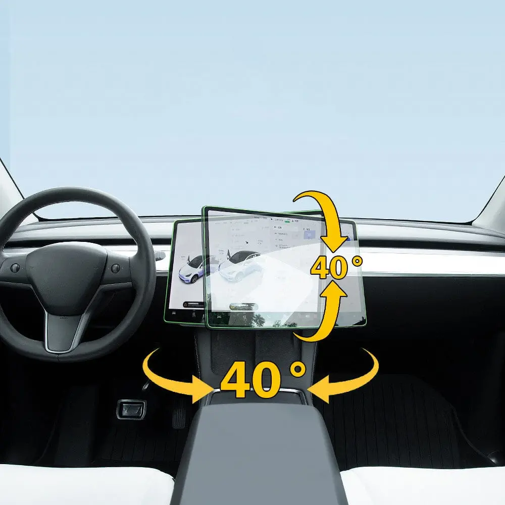 Upgraded 40° Touch Screen Swiveling Mount Kit Rotated Dashboard For Model 3/ Y 1