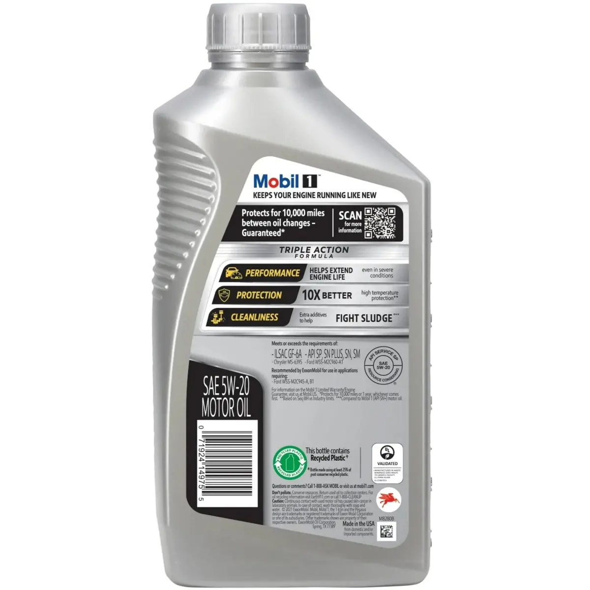 Mobil 1™ Advanced Full Synthetic 5W-20 Mob103008 Qt / Mob120763 Gl 2