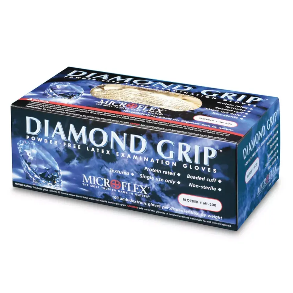 Microflex® Diamond Grip® Latex Gloves - Powder-Free Extra Large Mf300xl 1