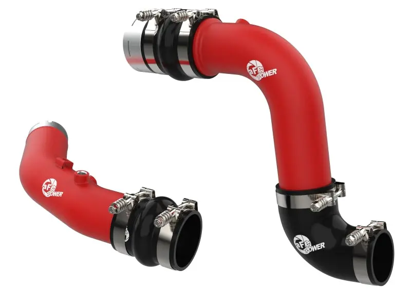 Afe Bladerunner Hot & Cold Charge Pipe Kit – Aluminum, Red Finish, Fits 2023–2025 Ford Super Duty F250/F350 6.7L V8 1