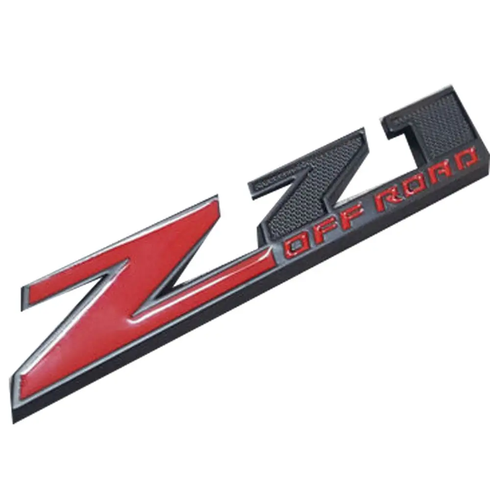 Chevy Gmc Z71 Off Road Emblem - 10" Black & Red Badge For Sierra Silverado 1