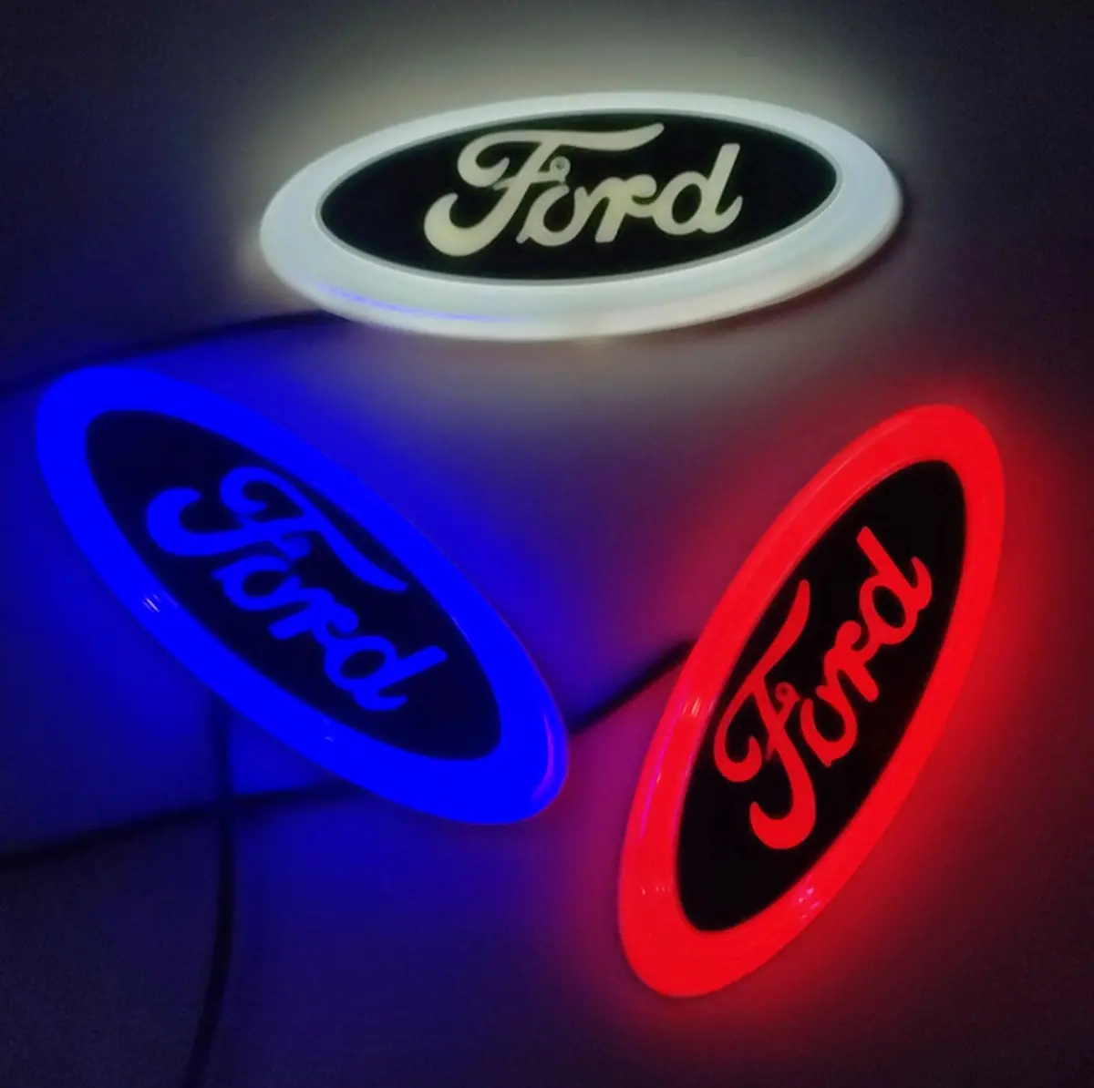 Ford 150 Led Emblems Light Up Ford Badges White Light 1