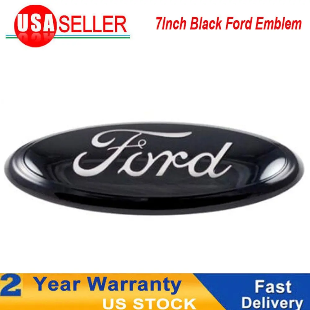 Ford 7" Black Oval Emblem - F150 2004-2014 Tailgate Badge Usa Seller 1