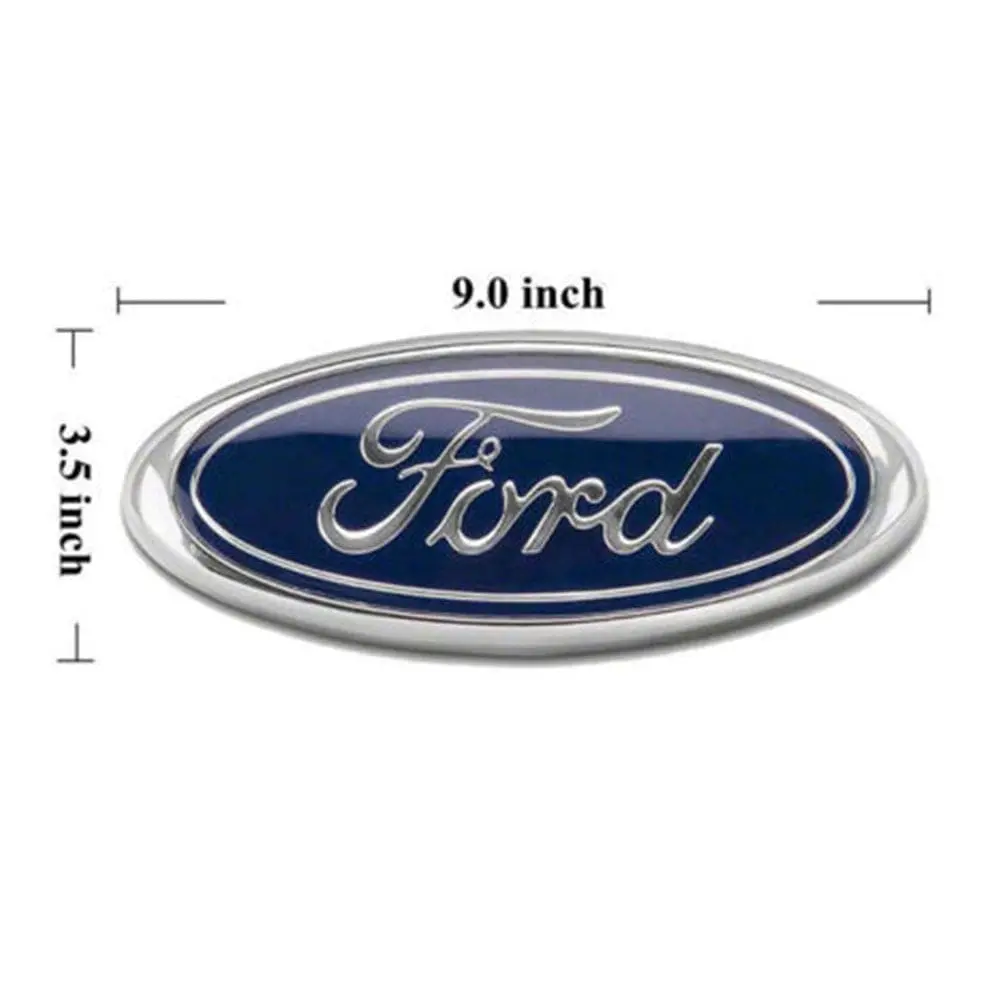 Ford 9'' Emblem Badge Aa8z-9942528-A - Front Grill Logo Replacement 1