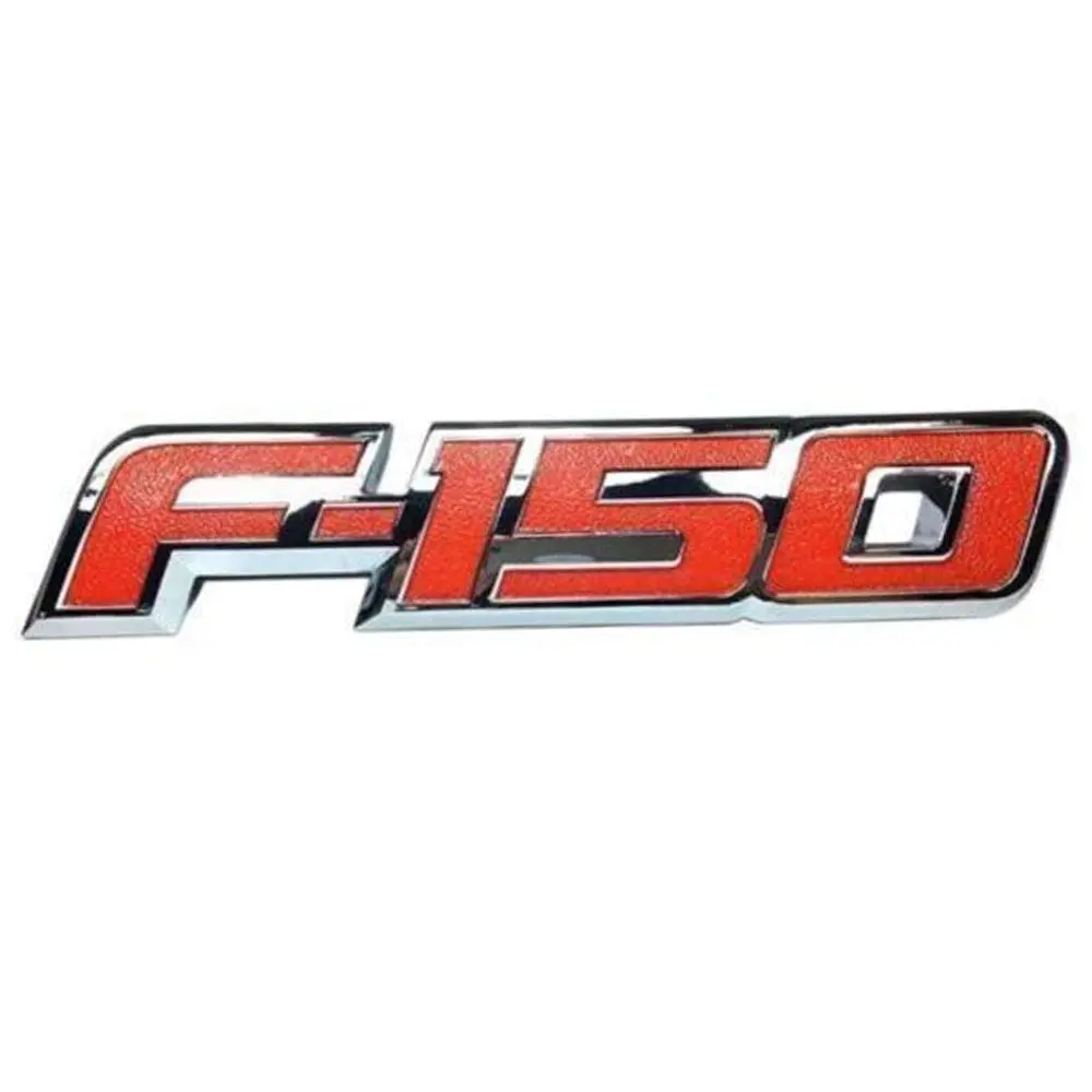 Ford F-150 Emblem Rear Tailgate Chrome Red Cl3z-9942528-A 1