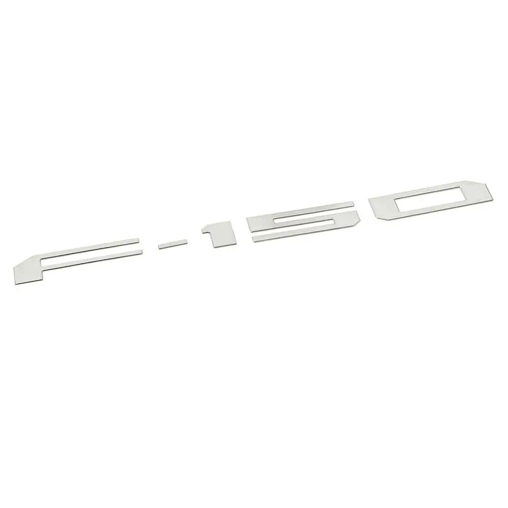 Ford F-150 Tailgate Letters Insert - Chrome Emblem Decal For Rear Truck 1