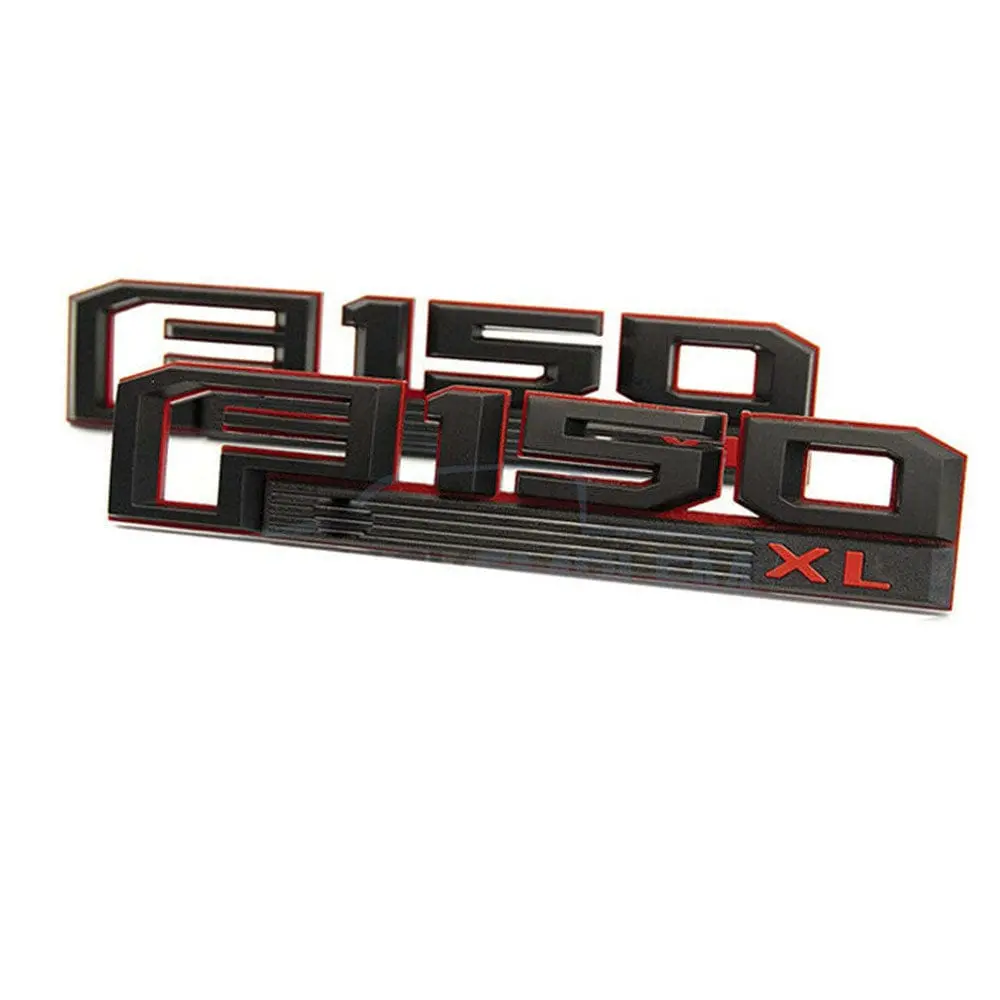 Ford F-150 Xl Emblem Fl3z-16720-A - Red Black Fender Badge 1