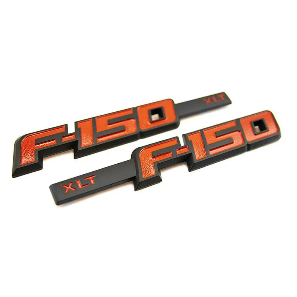 Ford F-150 Xlt Fender Emblem Red 9L3z-16720-Cb, 9L3z-16720-C 1