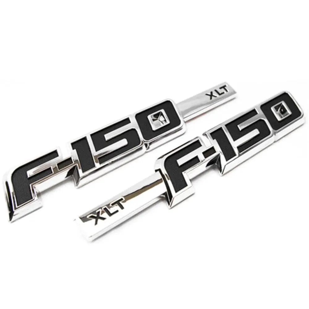 Ford F-150 Xlt Fender Emblems Chrome 9L3z-16720-Cb, 9L3z-16720-C 1