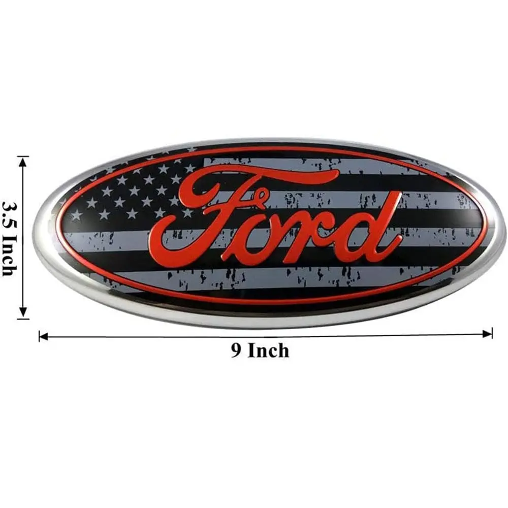 Ford F150 2004-2014 9" Front Grille Emblem Badge - American Flag 1