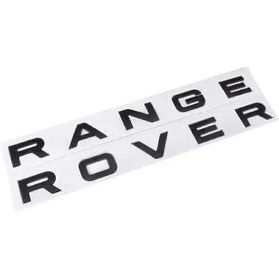 Range Rover Emblem Hood Letter Matte Black 1