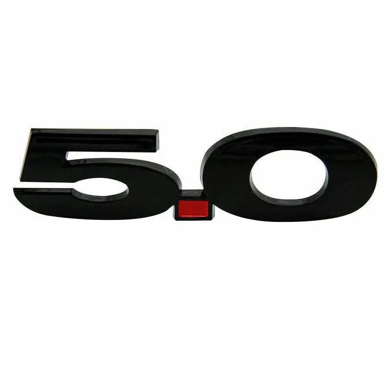 Two Side Fender Metal Emblems 3D Logo 5.0 Badge Decal For Ford Mustang 2011-2014 1