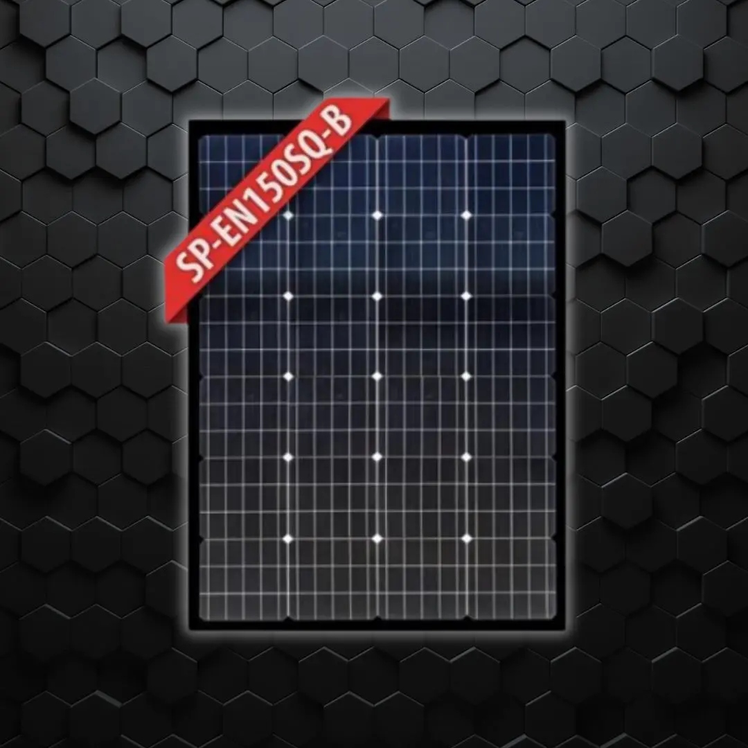 Enerdrive 150W Solar Panel | Fixed | Black Frame 1