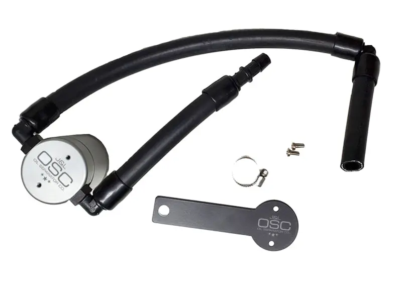 J&L 18-20 Kia Stinger Gt 3.3Tt Passenger Side Oil Separator 3.0 - Clear Anodized 1