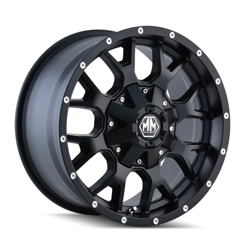 Mayhem 8015 Warrior Matte Black Alloy Wheel – 17X9", 5X127 Bolt Circle, 18Mm Offset, 87Mm Hub Bore 1