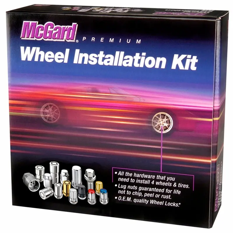 Mcgard Spline Drive 5-Lug Wheel Lock Kit – Gold Finish, M12×1.25 Thread, Cone Seat, Includes Installation Tool 1