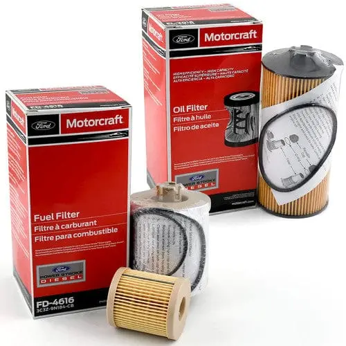 Motorcraft - Ford Oil Fuel Filter Kit Fd4616 Fl2016 6.0L Diesel 1