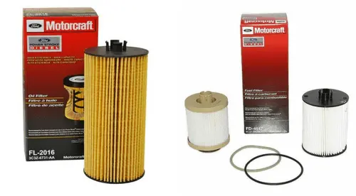 Motorcraft - Ford Oil Fuel Filter Kit Fd4617 Fl2016 1