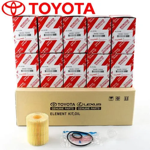 Toyota Oil Filters 04152-Yzza3, 10Pcs 1
