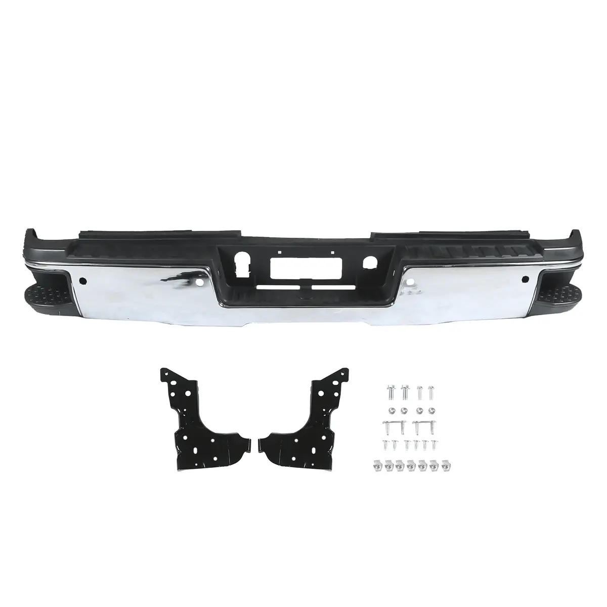 Fit For Chevy Silverado 2500 3500 Hd 15-19 Dual Wheels Rear Back Bumper Face Bar 1
