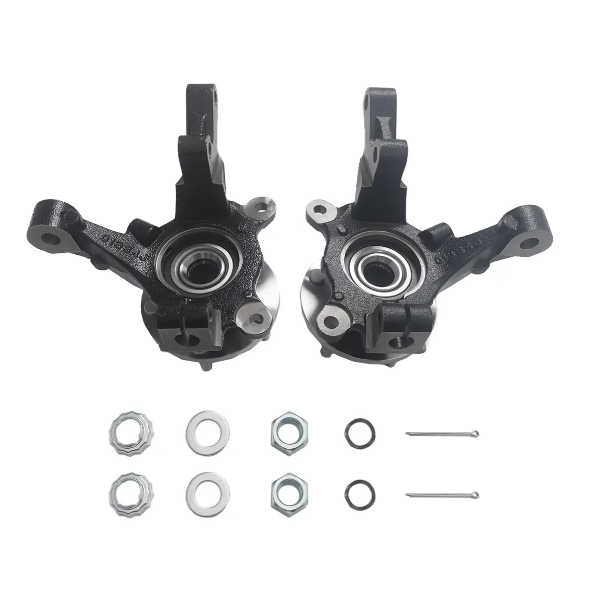 Fit For Dodge Caliber 07-12 Pair Front Steering Knuckles And Wheel Hub Bearings 1