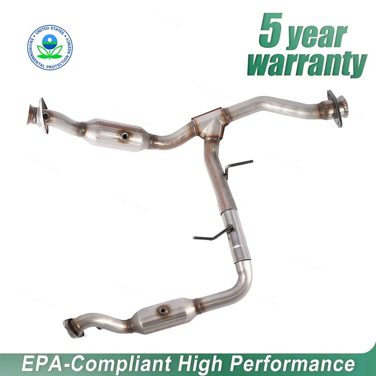 Fit For Ford F-150 3.5L 2011-2014 Y Pipe Catalytic Converter Both Sides 1