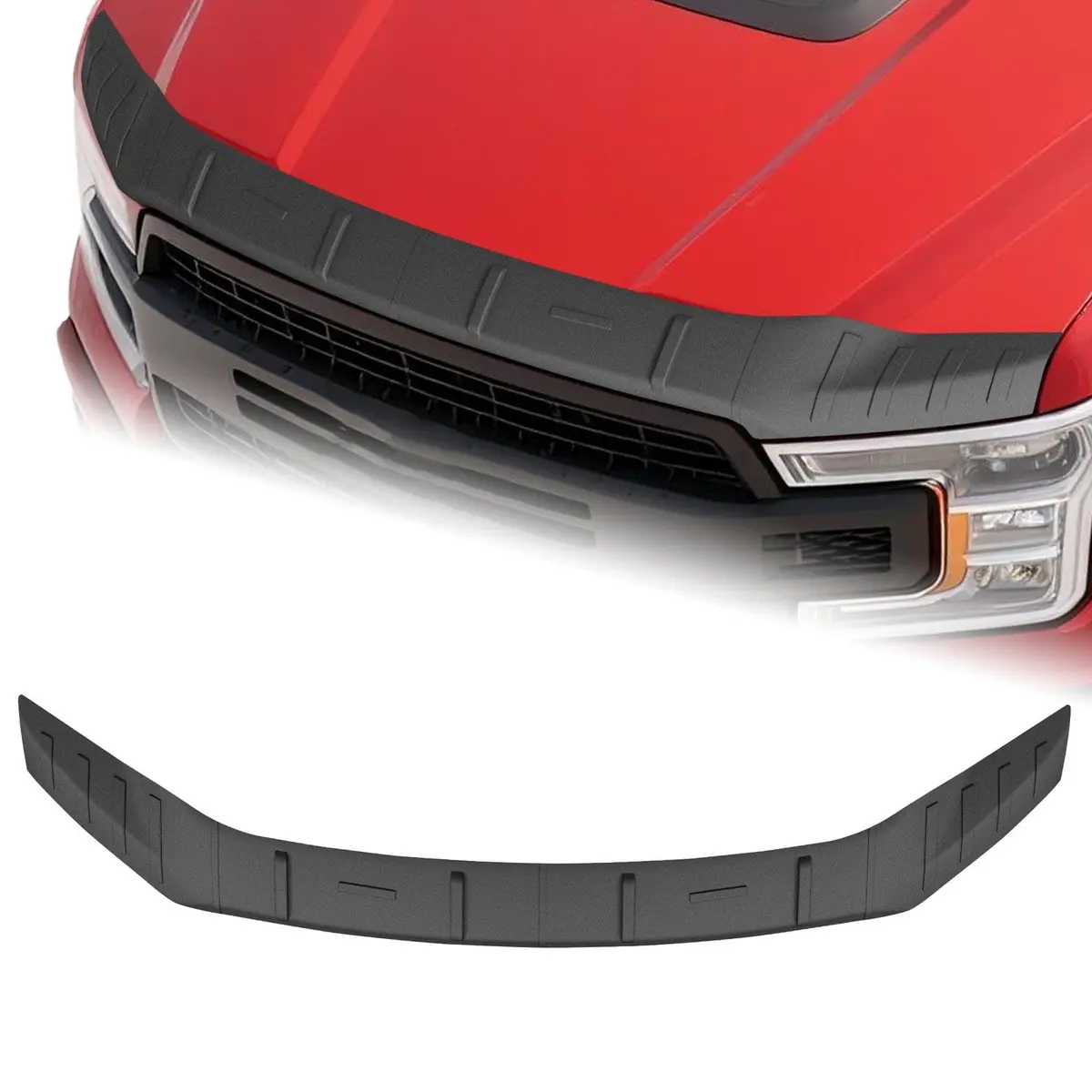 Fit For Ford F150 Truck 2021 To 2025 Shield Hood Protector Black Deflector New 1