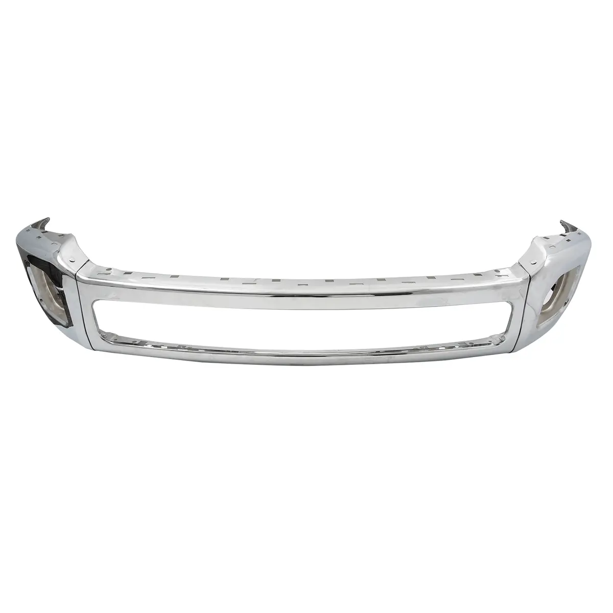 Fit For Ford F250 F350 Super Duty 11-16 Chrome Front Bumper Face Bar W/ Fog Hole 1