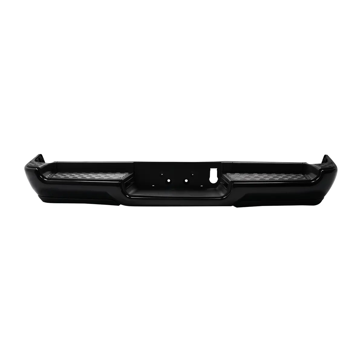 Fit For Ram 1500 2019-2023 Rear Bumper Black W/O Sensor Hole W/O Dual Exhaust 1