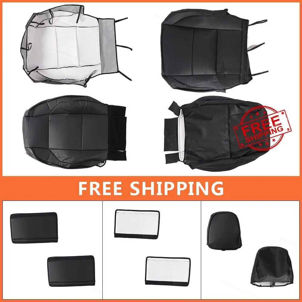 Fit For Toyota Tacoma 16-21 Front Seat Cover Driver Seat & Passenger Seat Vinyl 1
