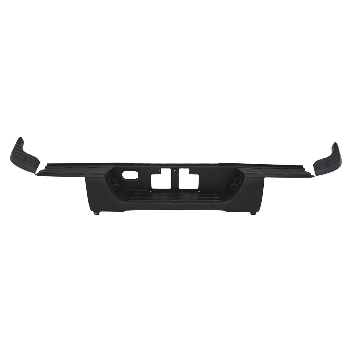 Fit For Toyota Tundra 2014-21 Rear Bumper Step Pad 3-Pc Combo W/O Park Hole Blk 1