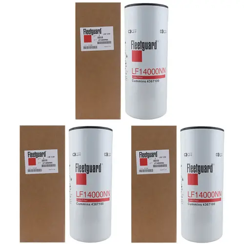 Fleetguard Lf14000nn Oil Filter 3-Pack | Cummins Isx Engine 4367100 1